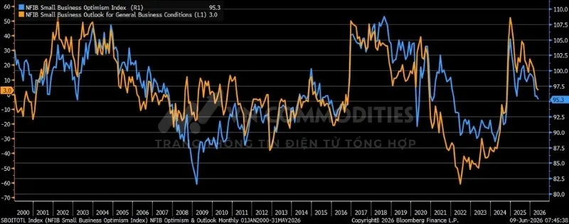Tỷ lệ doanh nghiệp kỳ vọng điều kiện kinh doanh sẽ cải thiện giảm xuống c&ograve;n 3%.